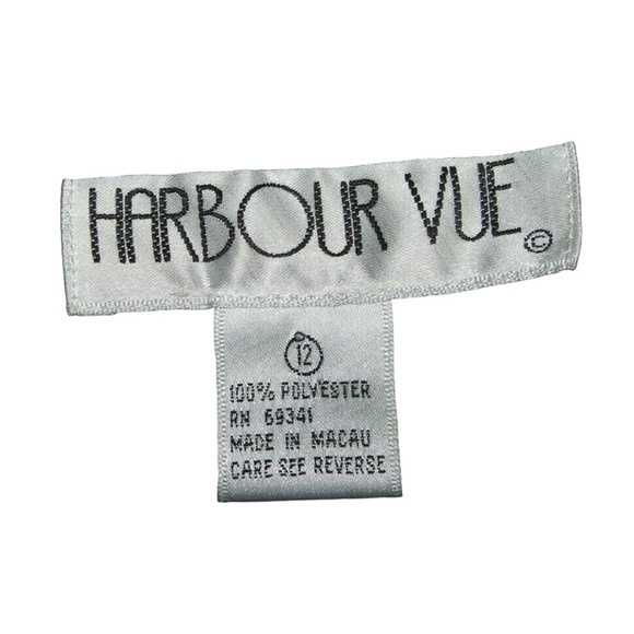 Vintage 80's Black Blouse Mob Wife egirl ALT Business Goth Pearl Collar Classic - Picture 8 of 11